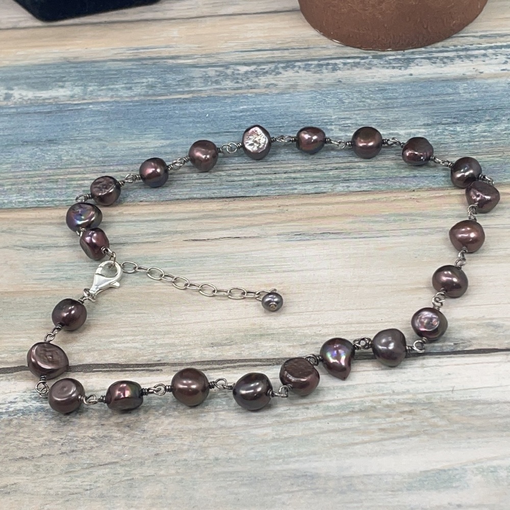 ⭐️Silpada Sterling Iridescent Pearl Necklace N1183 - Picture 3 of 6